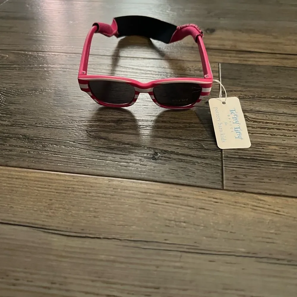 Pottery Barn Kids Pink and White Striped Sunglasses